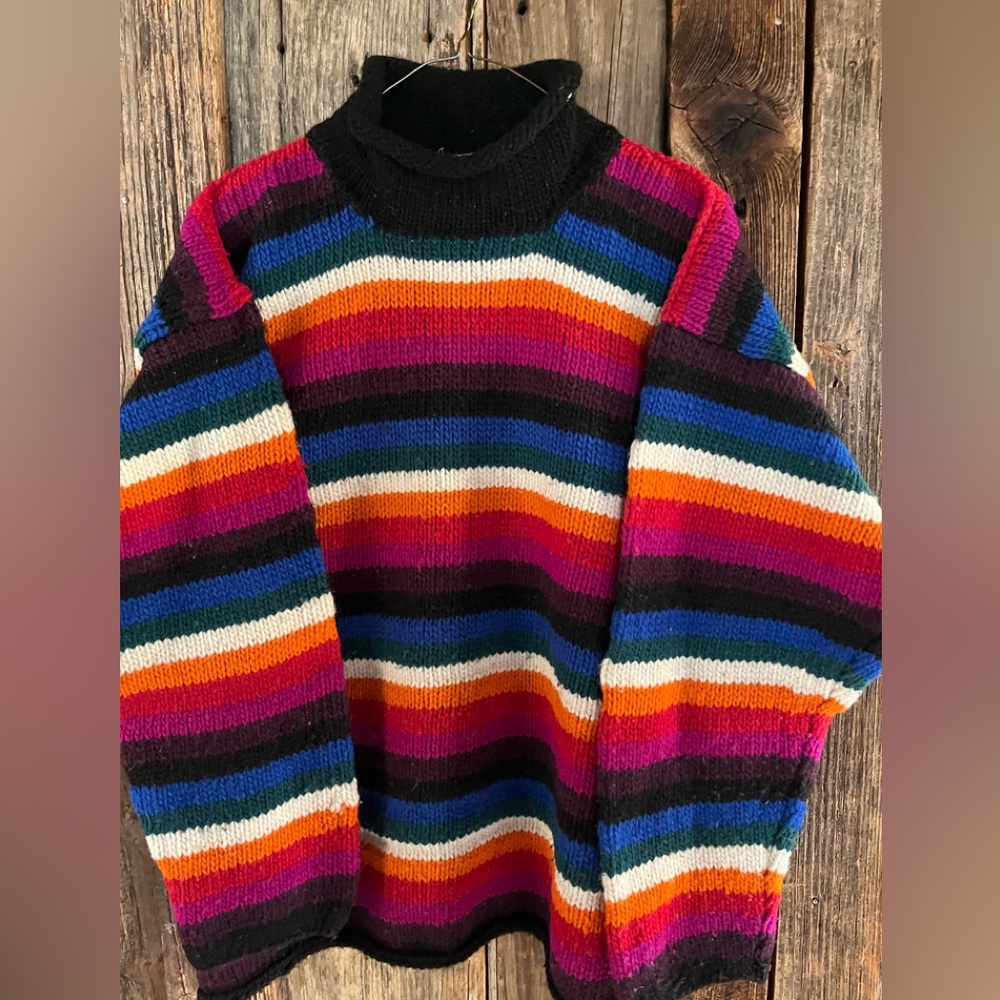 Vintage!! 70’s wool sweater- keep warm- keep your style! ☮️ - Picture 6 of 6